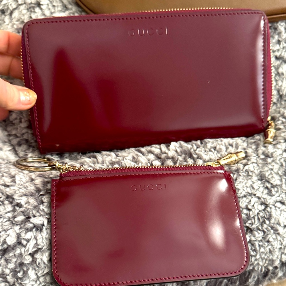 Gucci Patton Deep Red Leather Wallet
